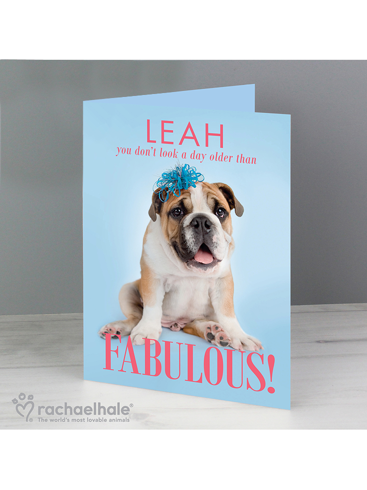 Personalised Rachael Hale Fabulous Birthday Card