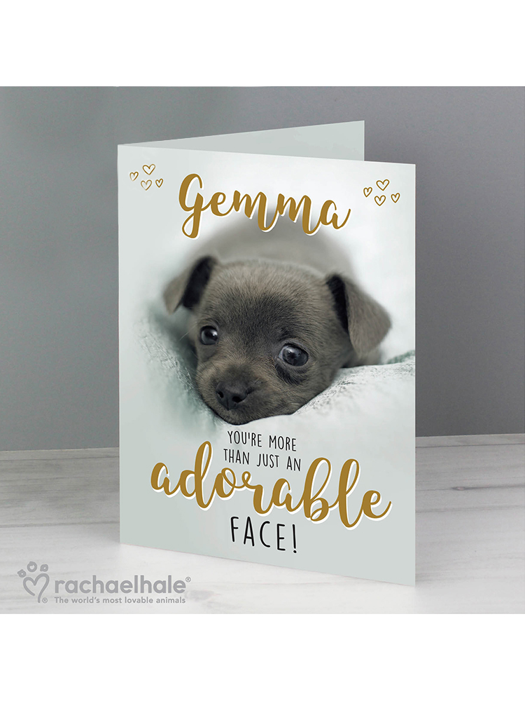 Personalised Rachael Hale Adorable Face Card