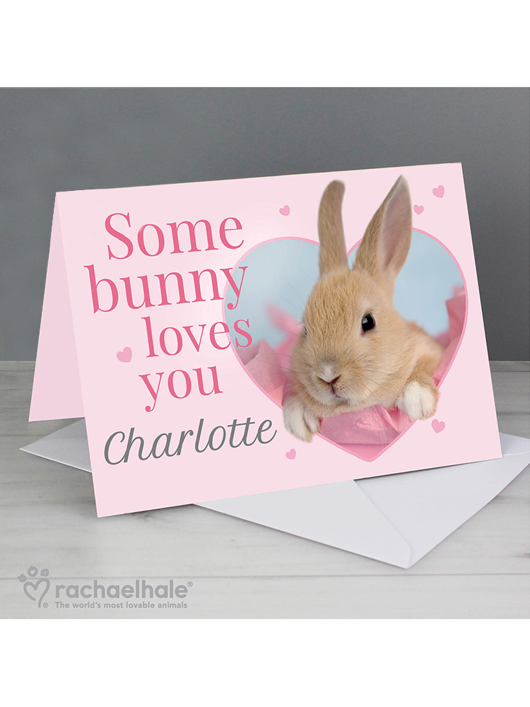 Personalised Rachael Hale 'Some Bunny' Card