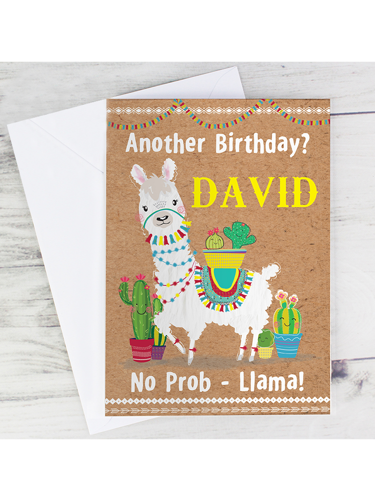 Personalised Llama Card