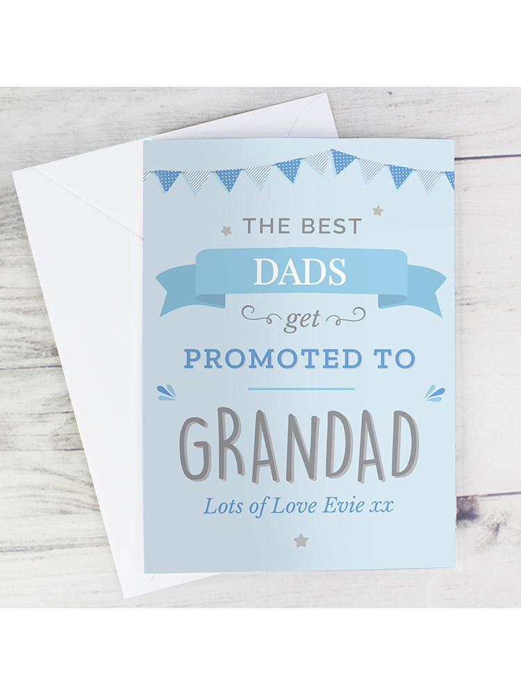 Personalised Blue Promoted to Card