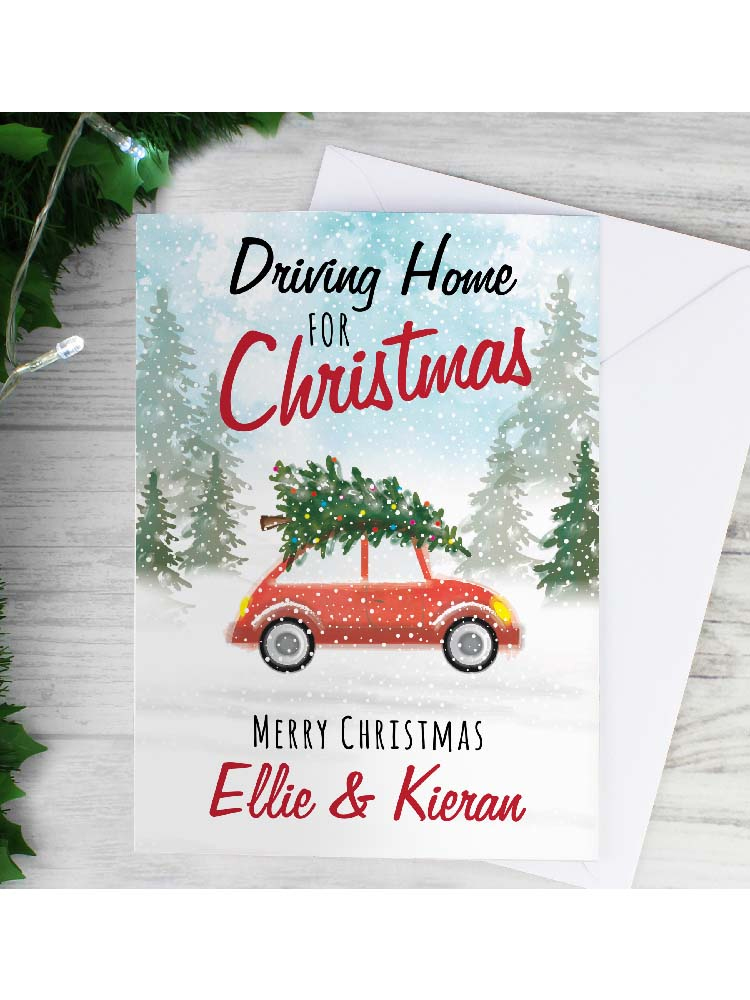 Personalised 'Driving Home For Christmas'' Card