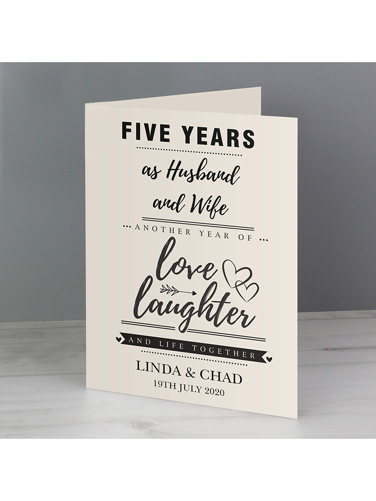 Personalised Anniversary Card