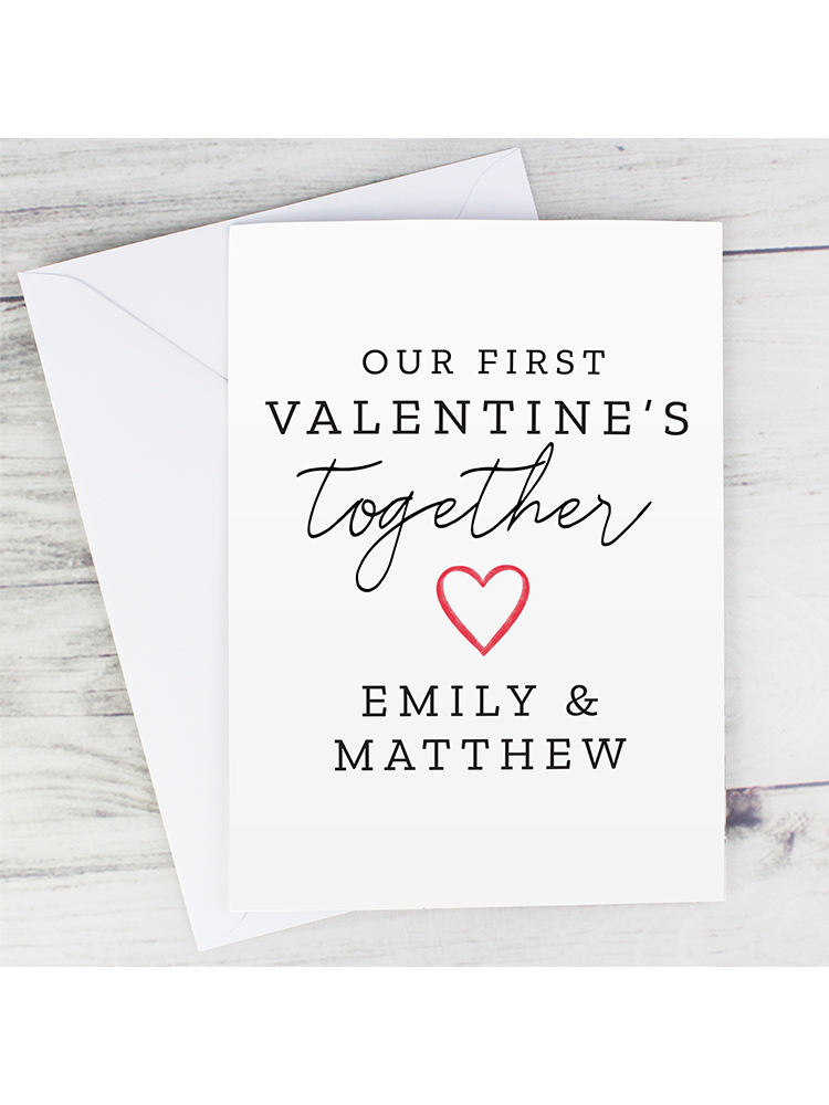 Personalised Our 1st Valentine's Day Card