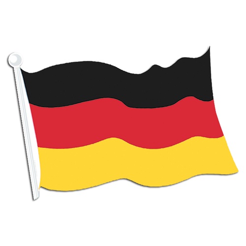 German Flag Cutout