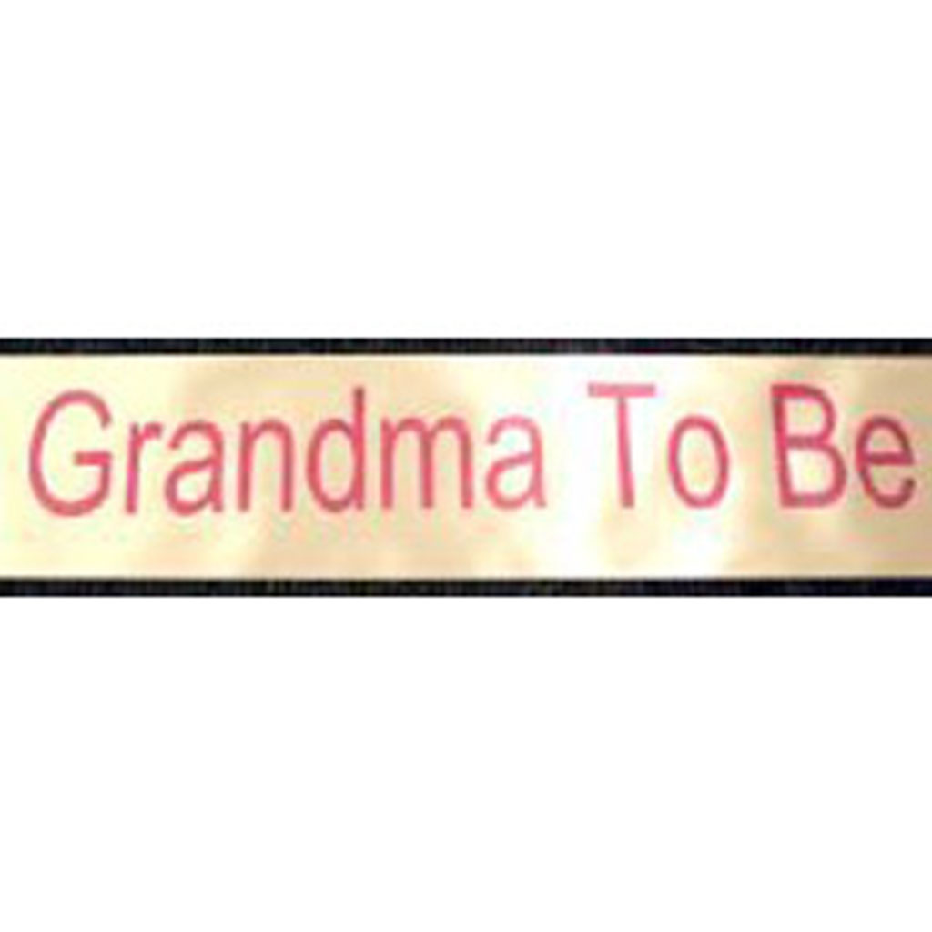 Grandma to Be Sash