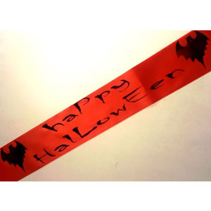 Halloween Sash with Bat Design