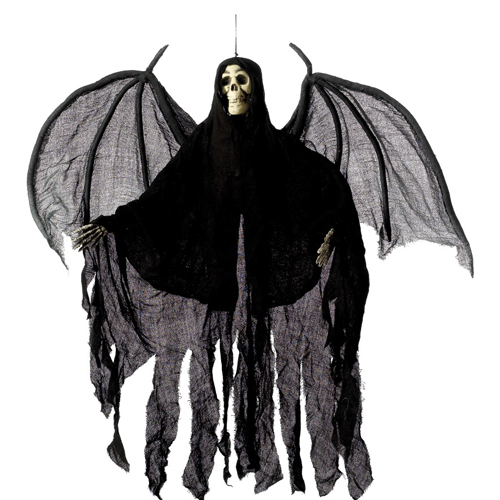 Hanging Skeleton Angel Decoration - Black ** 1 only in stock **