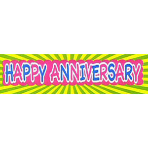 Happy Anniversary Banner Giant