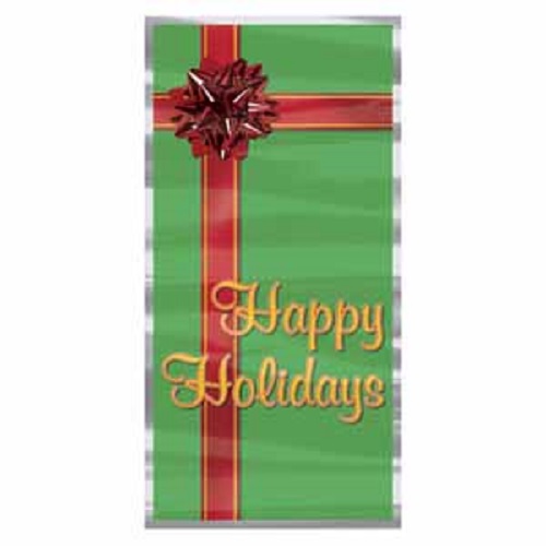 Happy Holidays Door Cover 30" x 5'