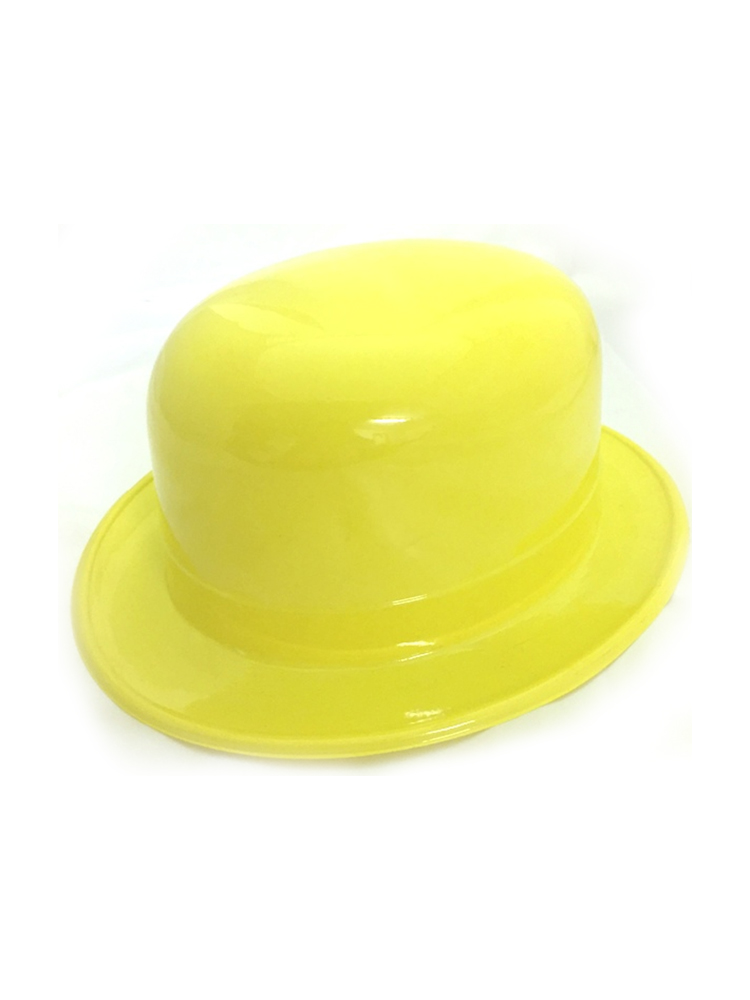 Bowler Plastic Hat Yellow