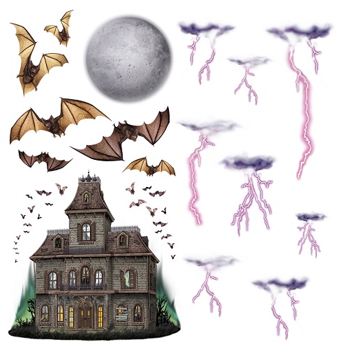 Haunted House & Night Sky Props 7"-40"