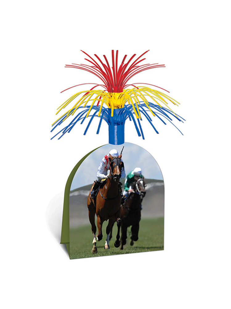 Horse Racing Centerpiece 13"