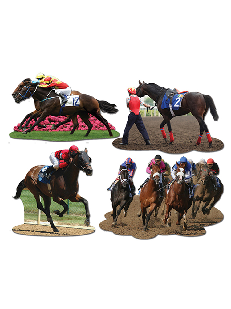 Horse Racing Cutouts 11½"-14"