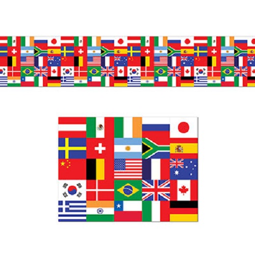 International Flag Poly Decorating Banner