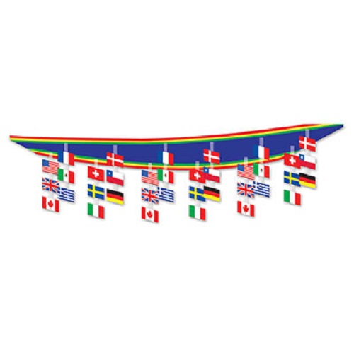 International Flag Ceiling Decoration