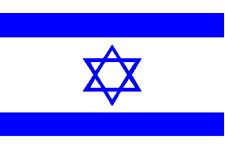 Israel Flag 5ft x 3ft  With Eyelets For Hanging