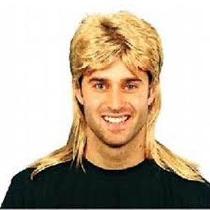 Jason/Mullet Wig . Blond Colour