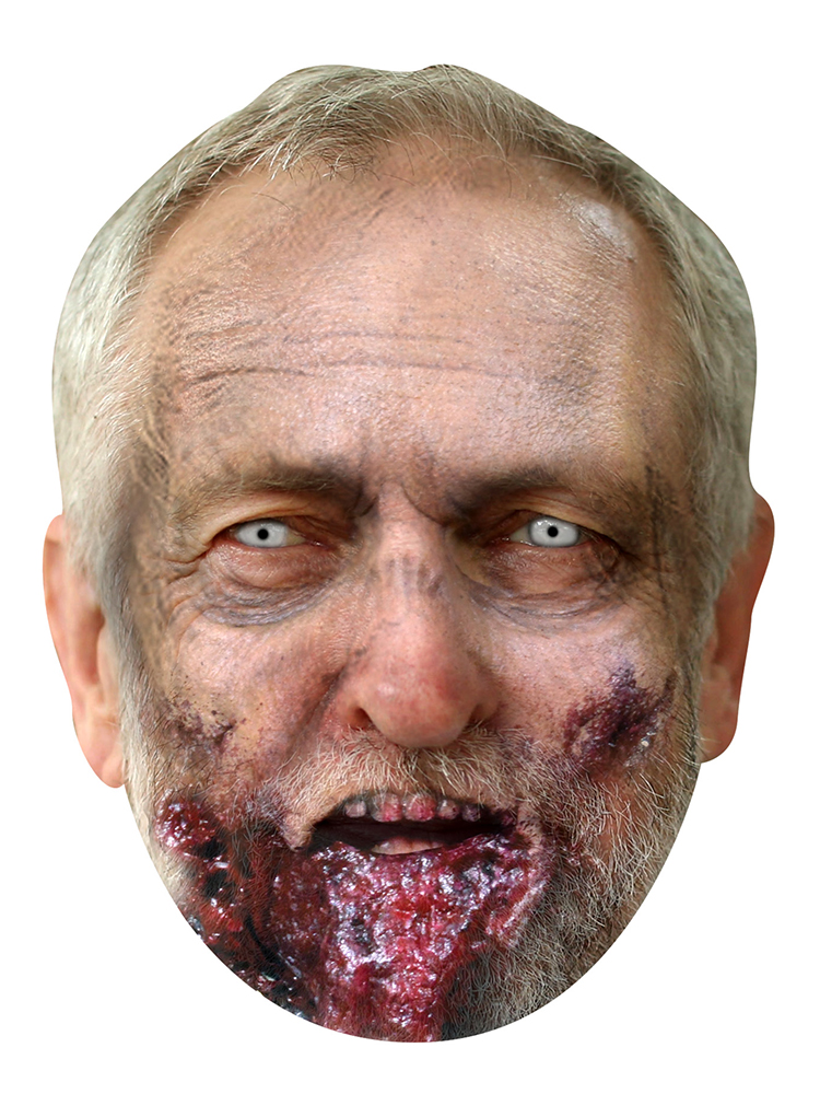 Jeremy Corbyn Zombie - Cardboard Mask