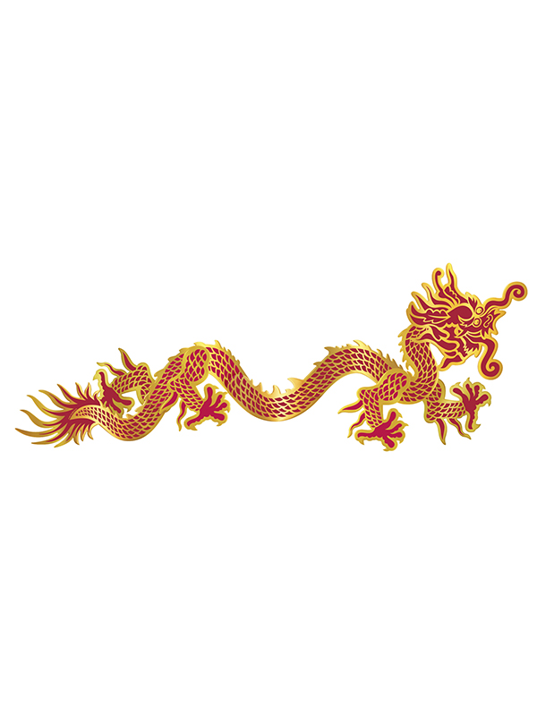 Oriental Jointed Dragon 3'