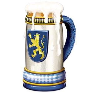 Jumbo Beer Stein Cutout 3'