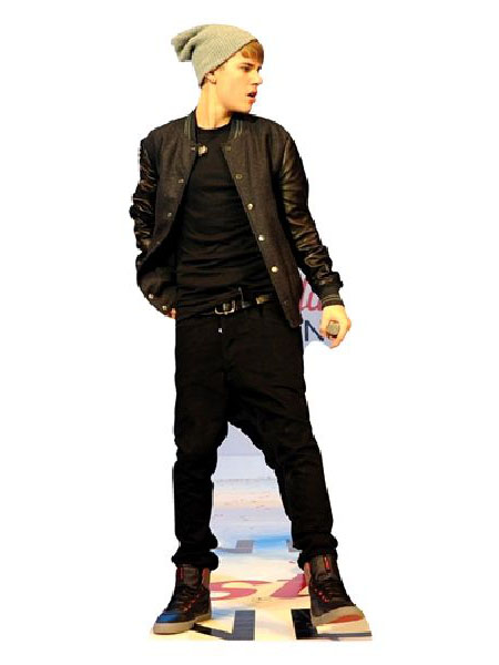 Justin Beiber on stage Lifesize Cardboard Cutout  