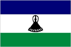 Lesotho Flag 5ft x 3ft With Eyelets For Hanging  