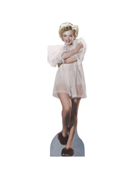 Marilyn Monroe In Nightgown Cardboard Cutout 