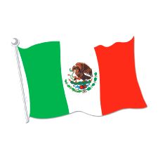 Mexican Flag Cut-out Decoration