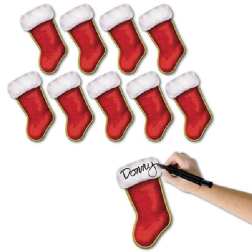 Mini Christmas Stocking Cardboard Cutouts