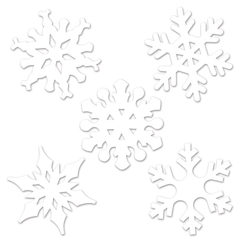 Mini Snowflake Cutouts 