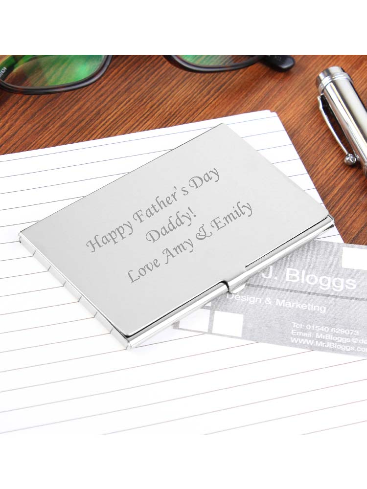 Personalised Business Card Holder