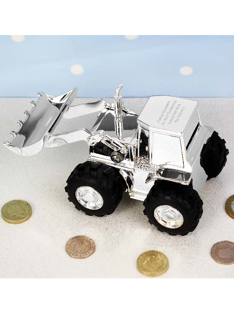 Personalised Digger Money Box