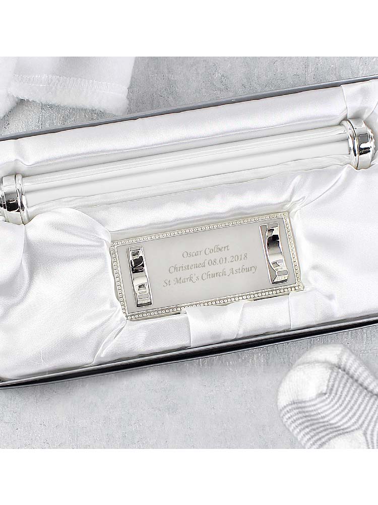 Personalised Plain Silver Plated Certificate Holder