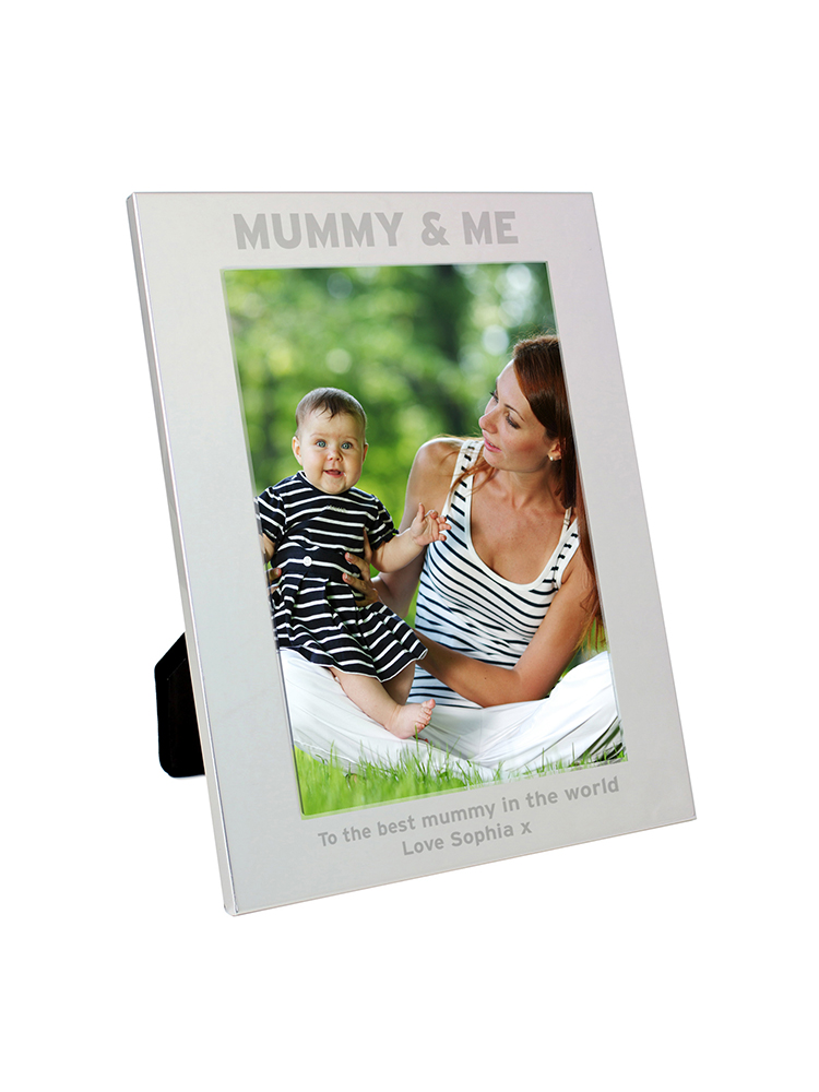 Personalised Silver 5x7 Mummy & Me Photo Frame