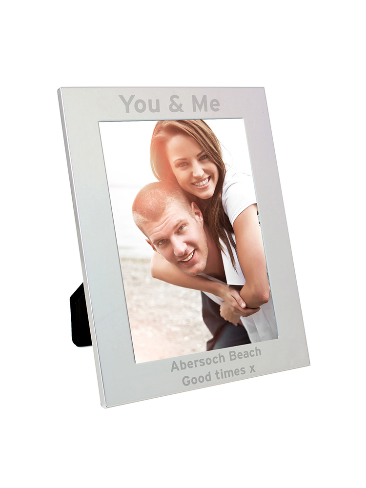 Personalised Silver 5x7 Bold Style Photo Frame