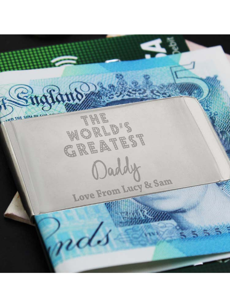 Personalised 'World's Greatest' Money Clip