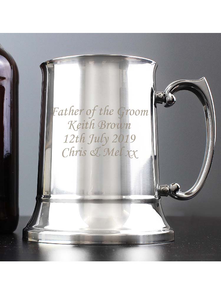 Personalised Stainless Steel Tankard