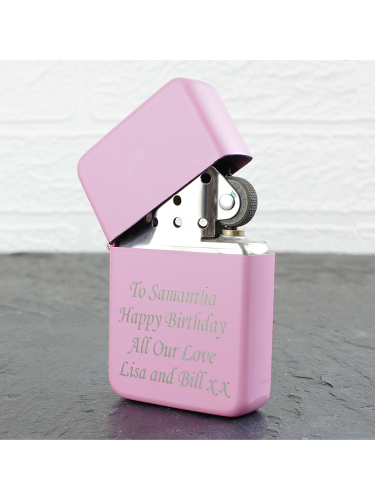 Personalised Pink Lighter