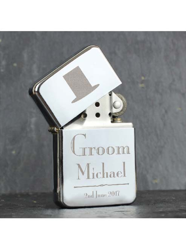 Personalised Decorative Wedding Groom Lighter