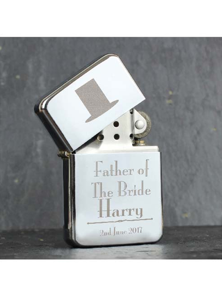 Personalised Decorative Wedding Father of the Bride Lighter