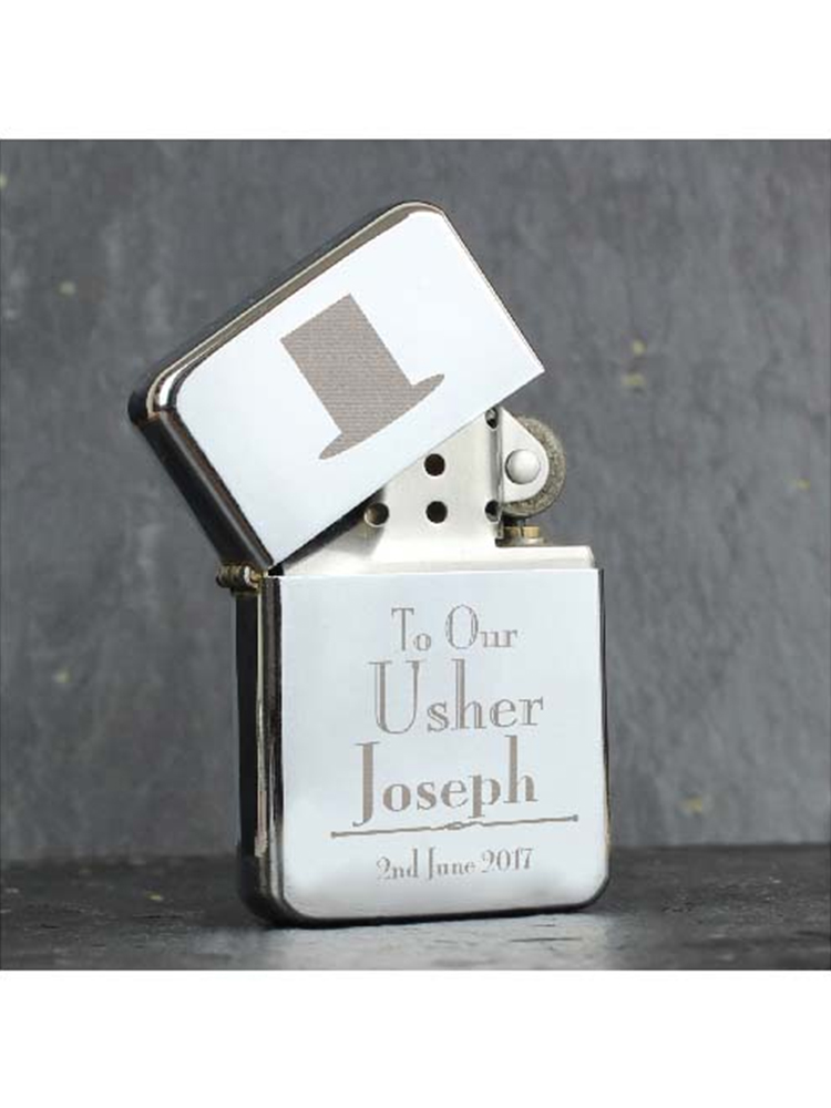 Personalised Decorative Wedding Usher Lighter