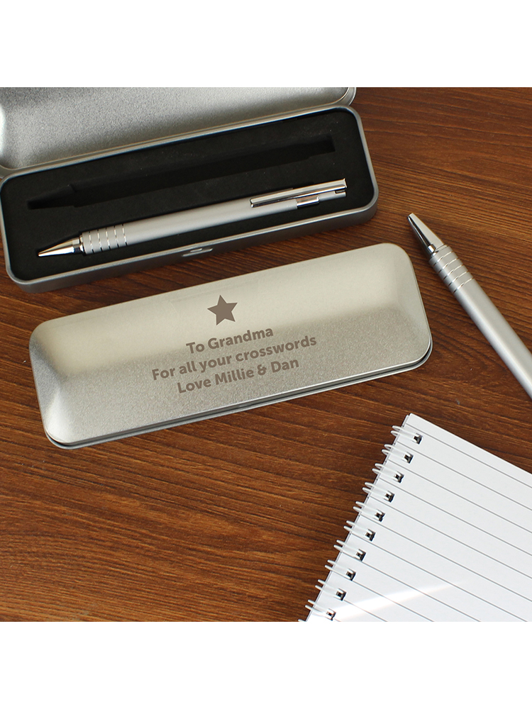 Personalised Star 2 Pen Box Set