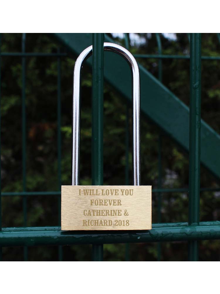 Personalised Any Message Padlock