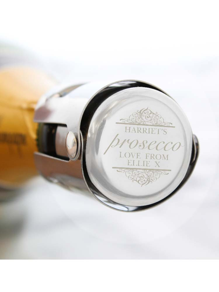 Personalised Prosecco Bottle Stopper