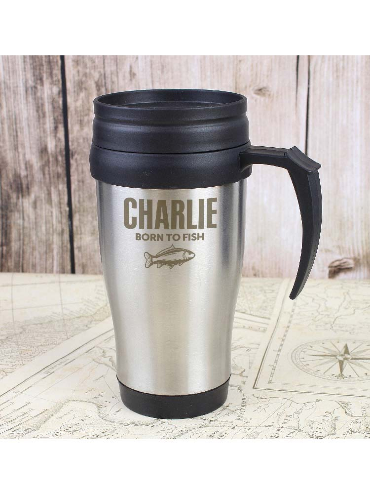 Personalised Fishing Travel Mug - Novelties (Parties) Direct Ltd