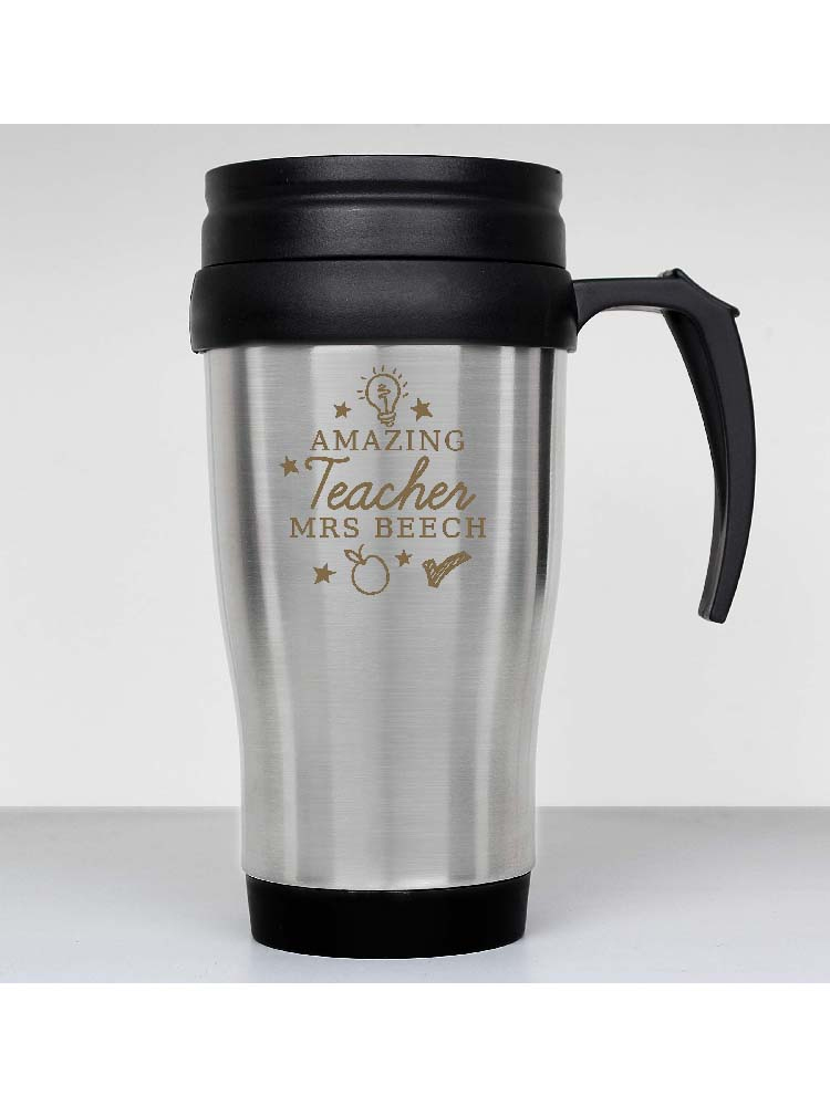 Personalised Amazing Teacher Travel Mug