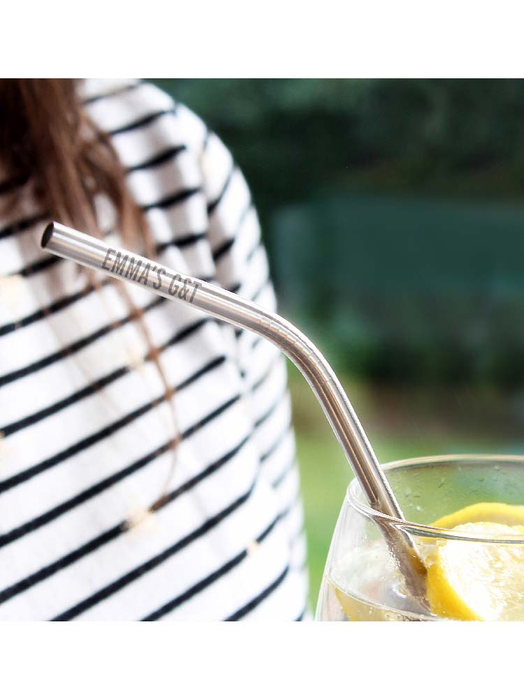 Personalised Reusable Eco Steel Straw