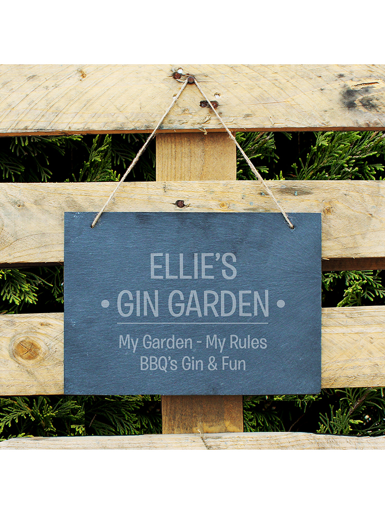 Personalised Large Hanging Slate Sign