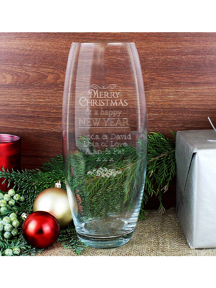 Personalised Christmas Bullet Vase